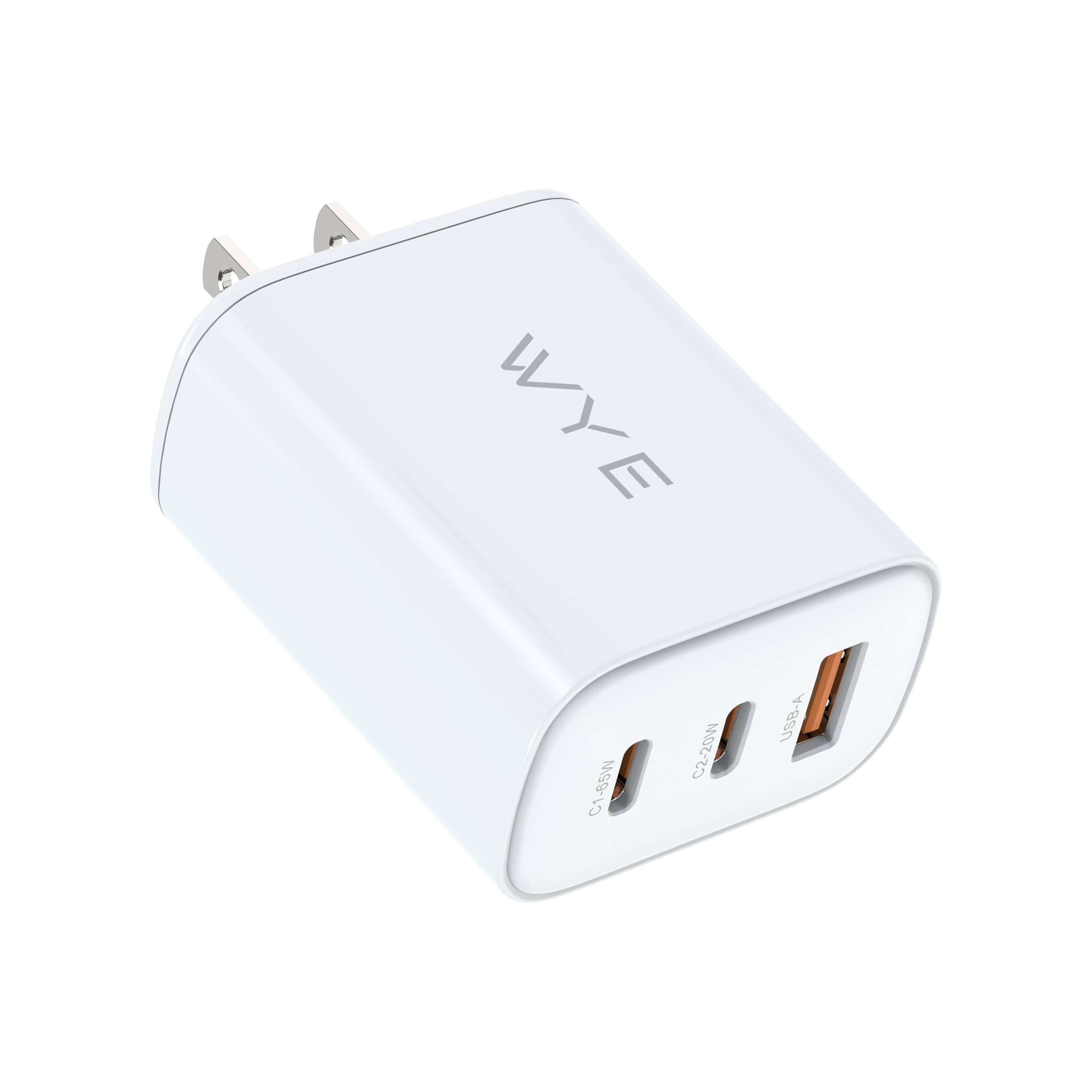 65W Dual USB-C & a USB-A Power Adapter PA3