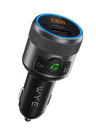 In-Car Charger & FM Transmitter with Voice Assistant