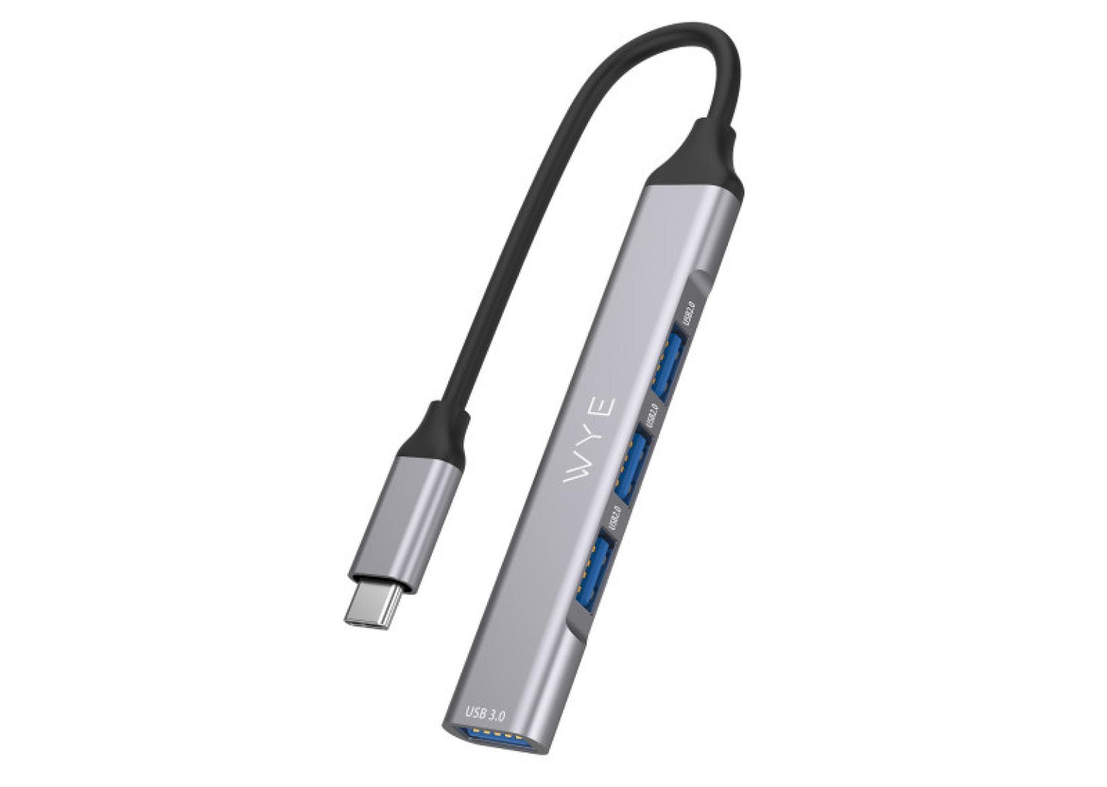 Ultimate 10-Ports Hub with Angled USB-C Interface