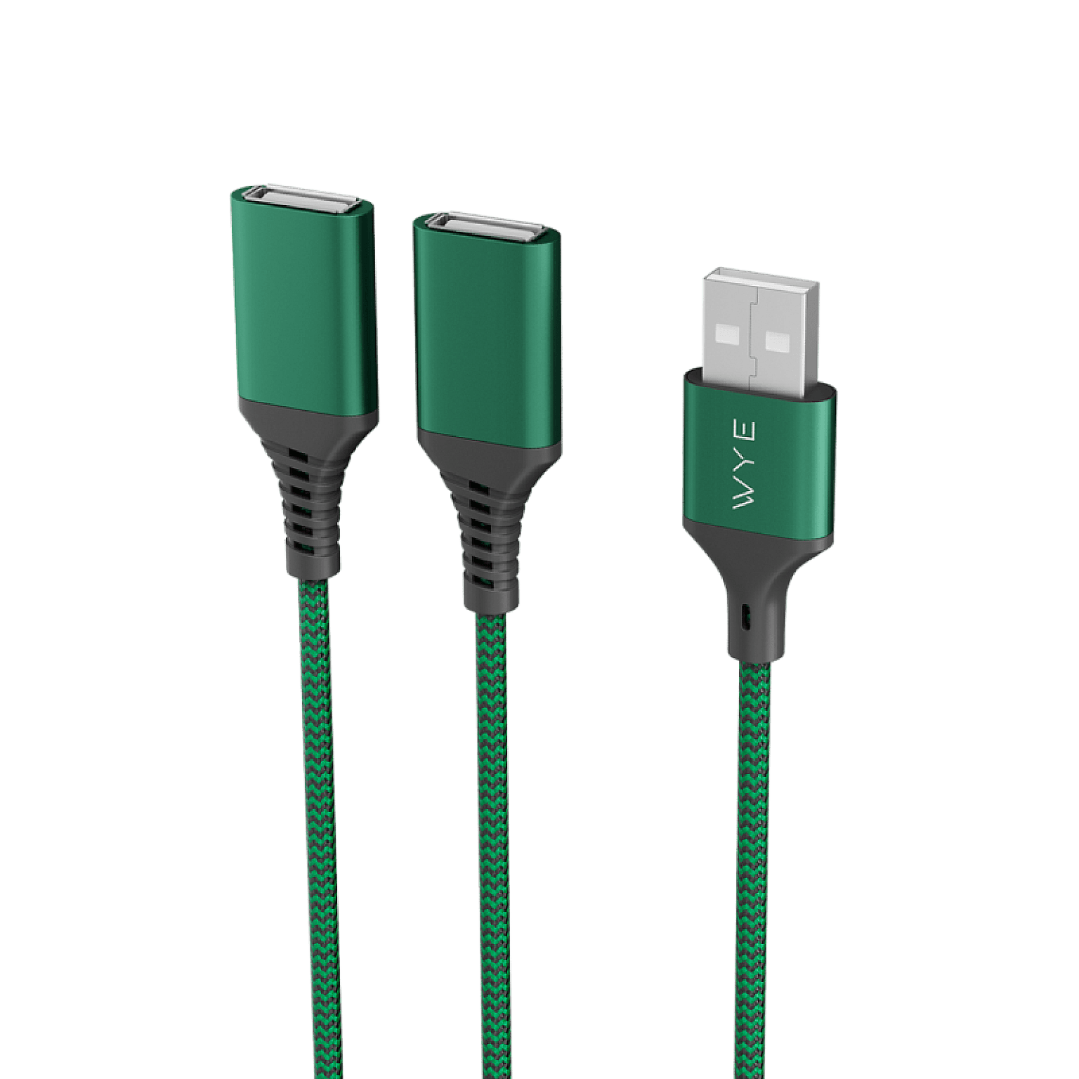 USB-A Male to 2 USB-A Female splitter cable 0.3m