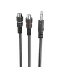 3.5mm Male to 2 RCA Female Audio Splitter Cable 0.1m