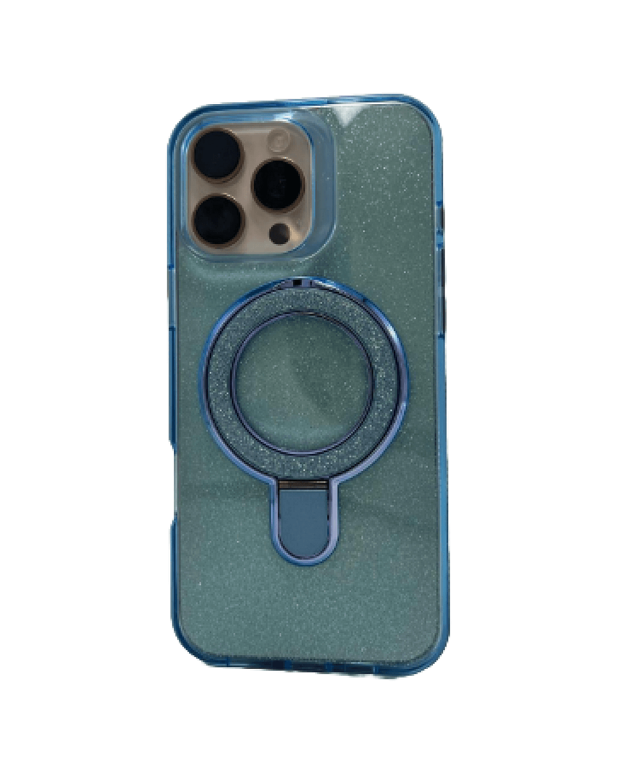 iPhone 16 Pro MAX Shiny Metal Stand FC06 Case