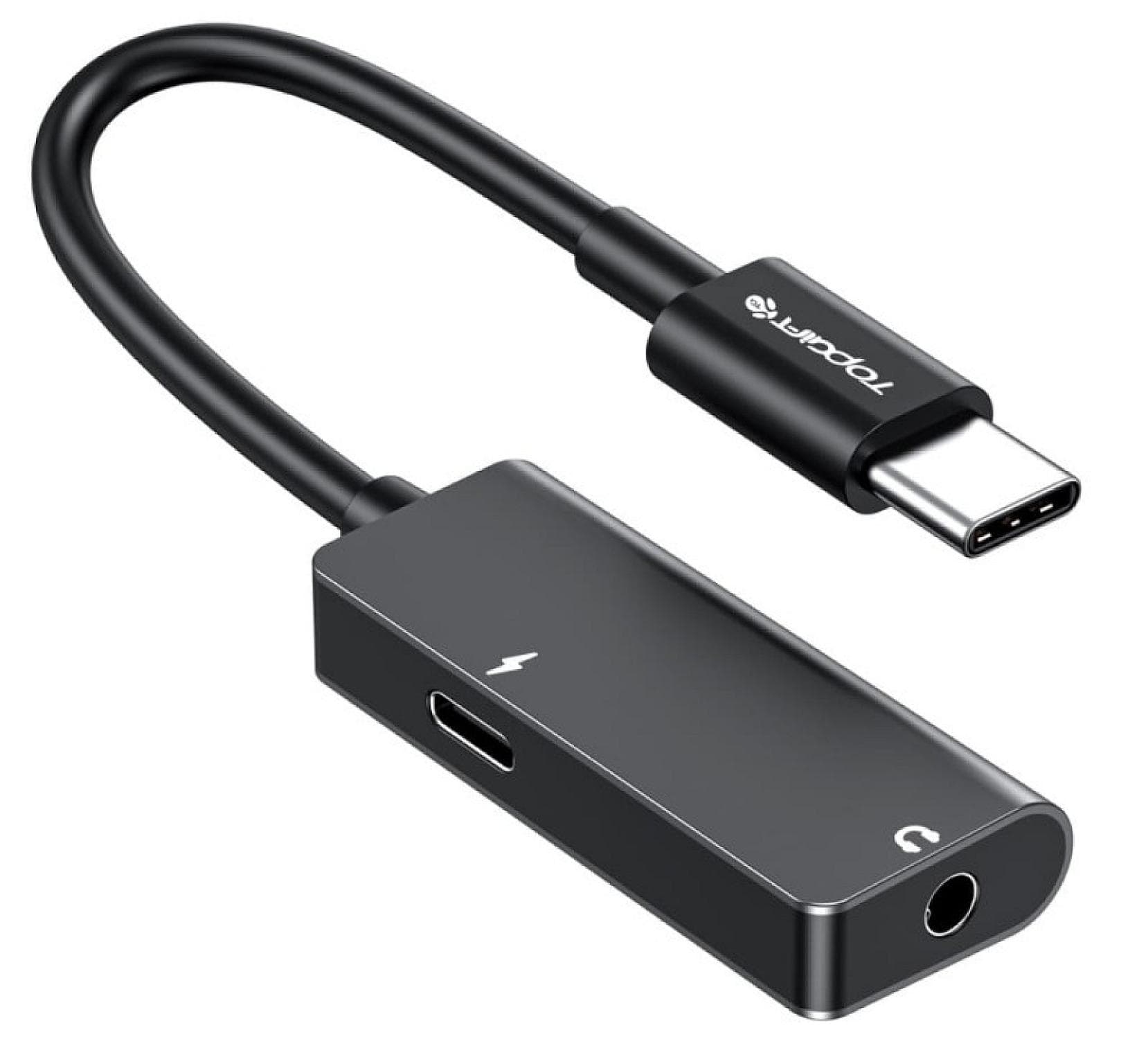 USB-C to 3.5mm & USB-C Female Port Adaptor