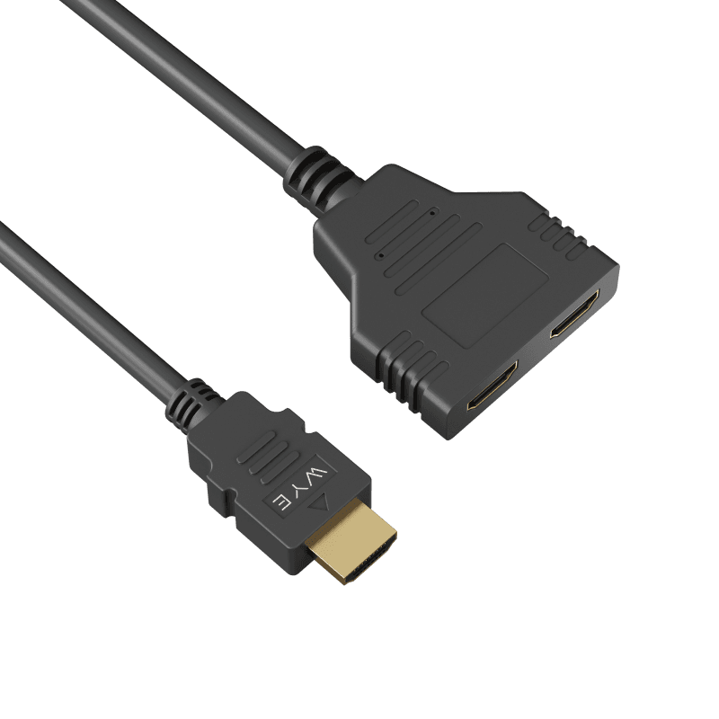 HDMI Male to Dual HDMI Female Adapter 0.2m